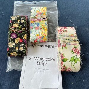 🆕Watercolor Quilt Strips BNWT